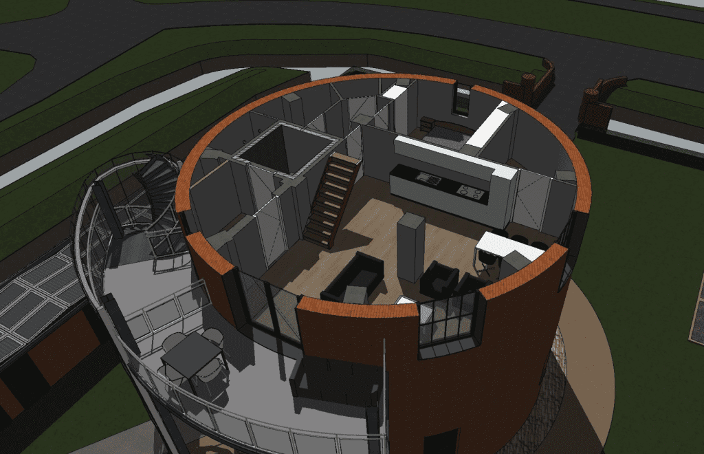 Impressie woning - één laag