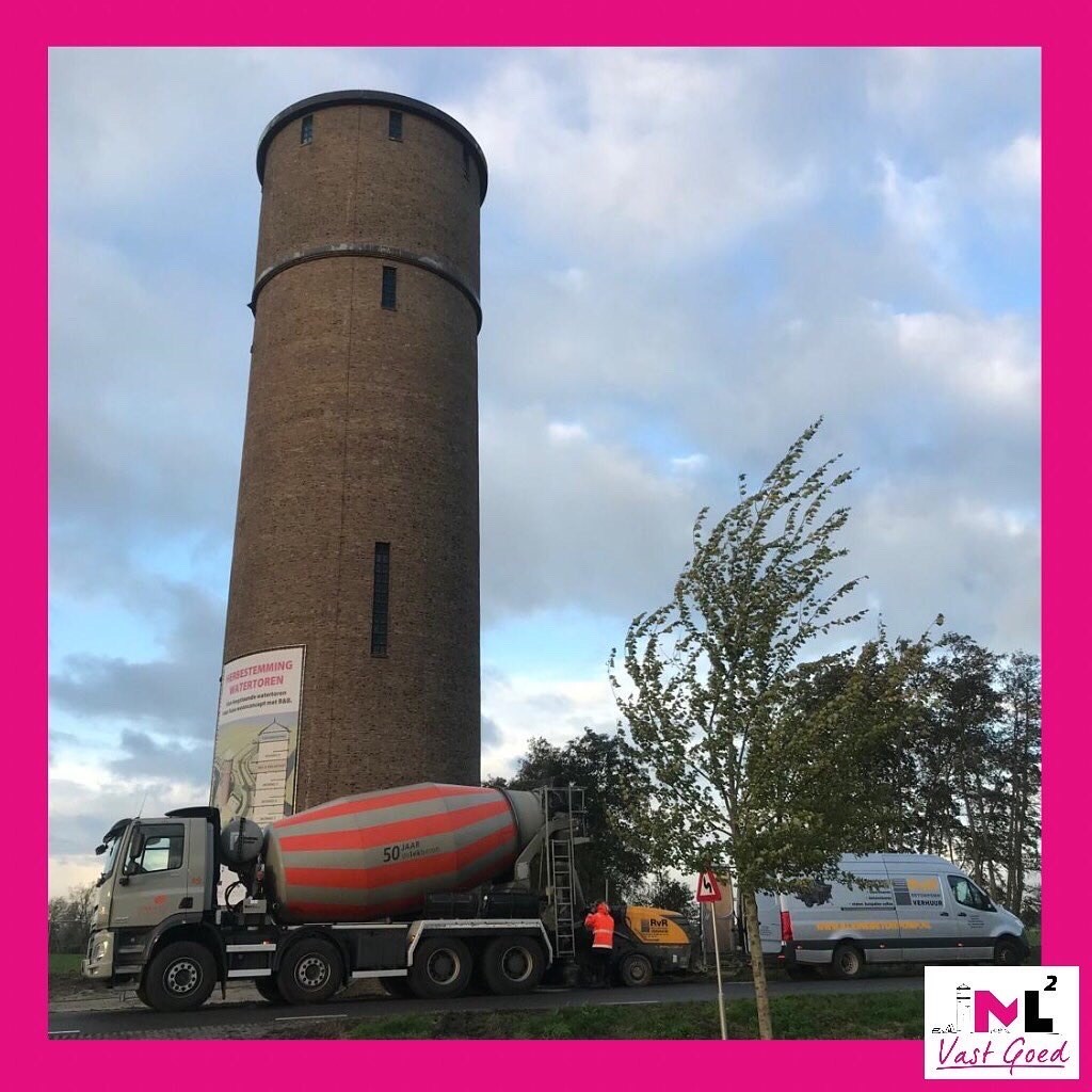 De Watertoren beton storten 1