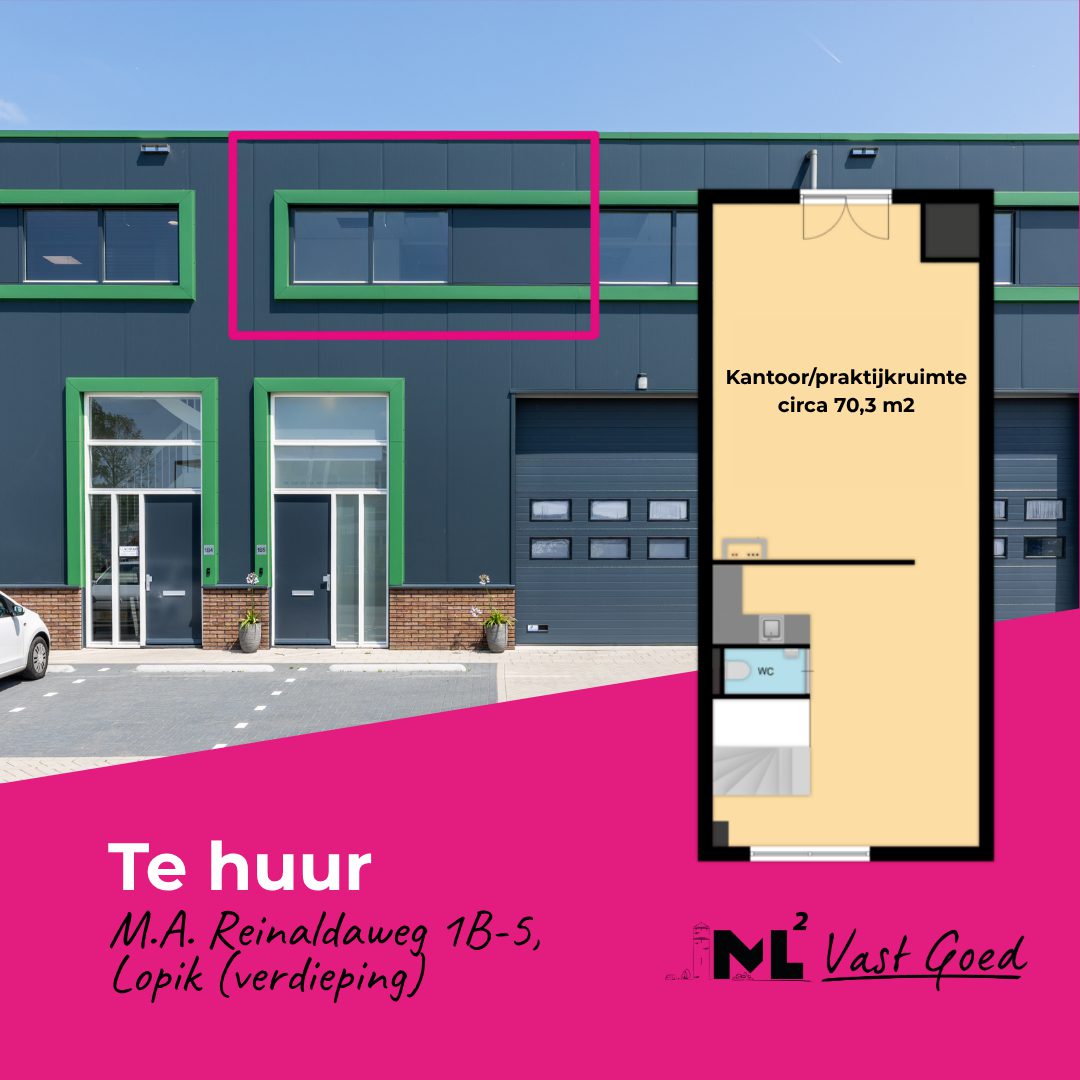 Te huur: M.A. Reinaldaweg 1B-5 te Lopik (verdieping)!